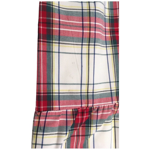 New Andy And Evan Little Girl's Holiday Plaid Stars Dress Gold Red 6Y - Picture 5 of 12